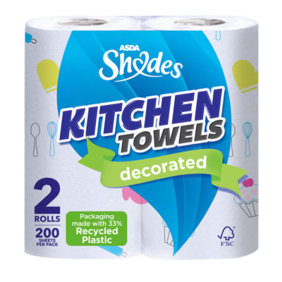 ASDA Shades Everyday Decorated Kitchen Roll