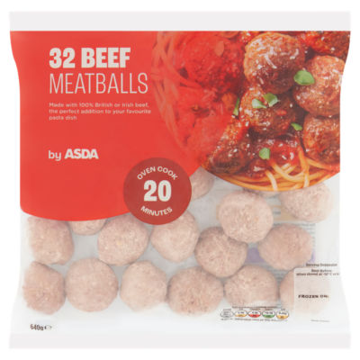 ASDA 32 Beef Meatballs