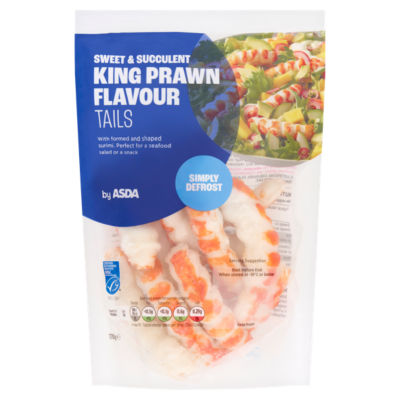 ASDA Sweet & Succulent King Prawn Flavour Tails 170g