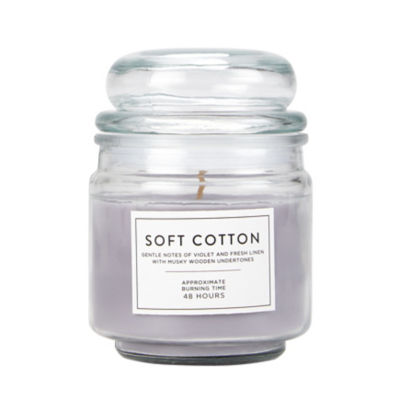 George Home Soft Cotton Lidded Jar Candle