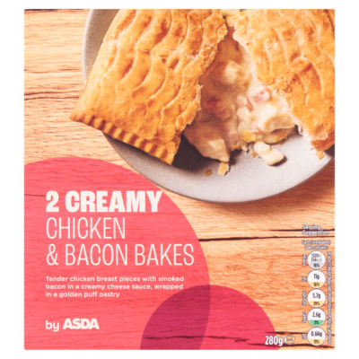 ASDA 2 Creamy Chicken and Bacon Bakes