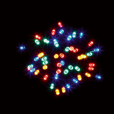 George Home 50 LEDs Multi-coloured Solar-powered String Lights