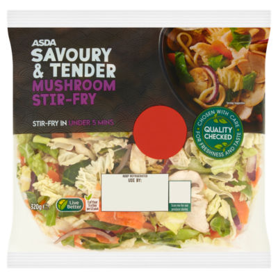 ASDA Savoury & Tender Mushroom Stir-fry 320g