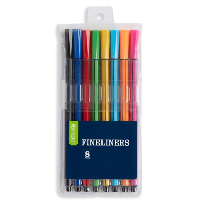 Pen & Gear Assorted Colour Fineliners 8 Pack