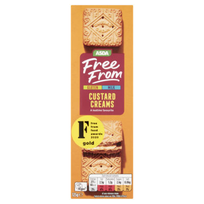 ASDA Free From Custard Creams 125g