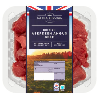 ASDA Extra Special Aberdeen Angus Diced Beef