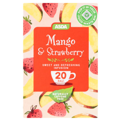 ASDA Mango & Strawberry 20 Tea Bags 