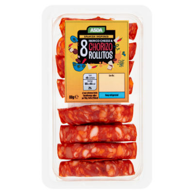 ASDA Iberico Cheese & Chorizo Rollitos 88g