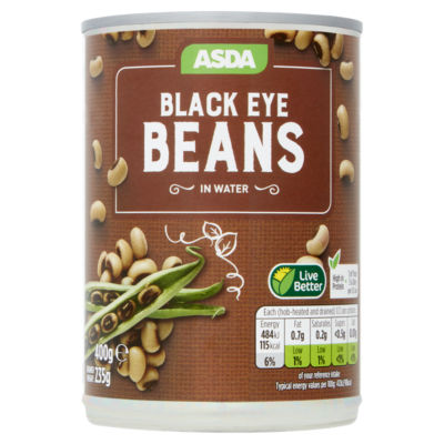 ASDA Black Eye Beans in Water 400g