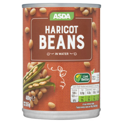 ASDA Haricot Beans in Water 400g