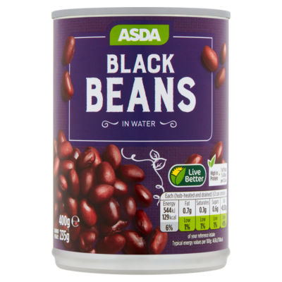 ASDA Black Beans in Water 400g