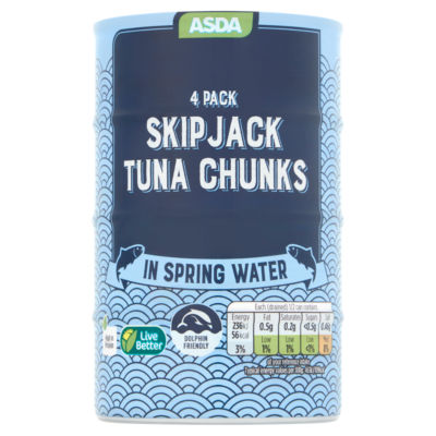 ASDA Skipjack Tuna Chunks in Spring Water