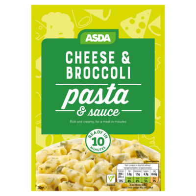 ASDA Cheese & Broccoli Flavor Pasta & Sauce 110g