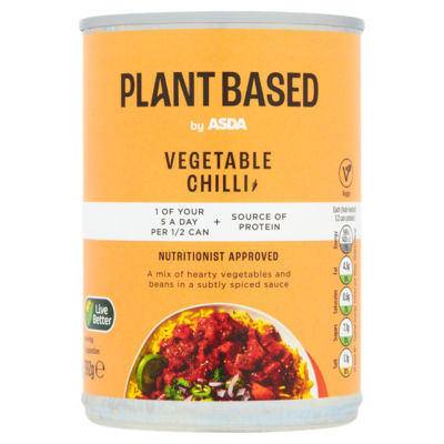 ASDA Plant Based Vegetable Chilli 392g