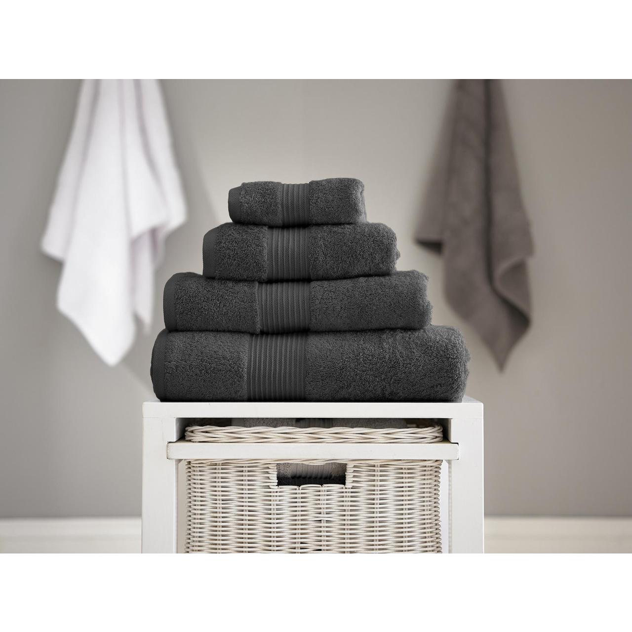 Bliss 100% Pima Cotton Bath Towel, Carbon 