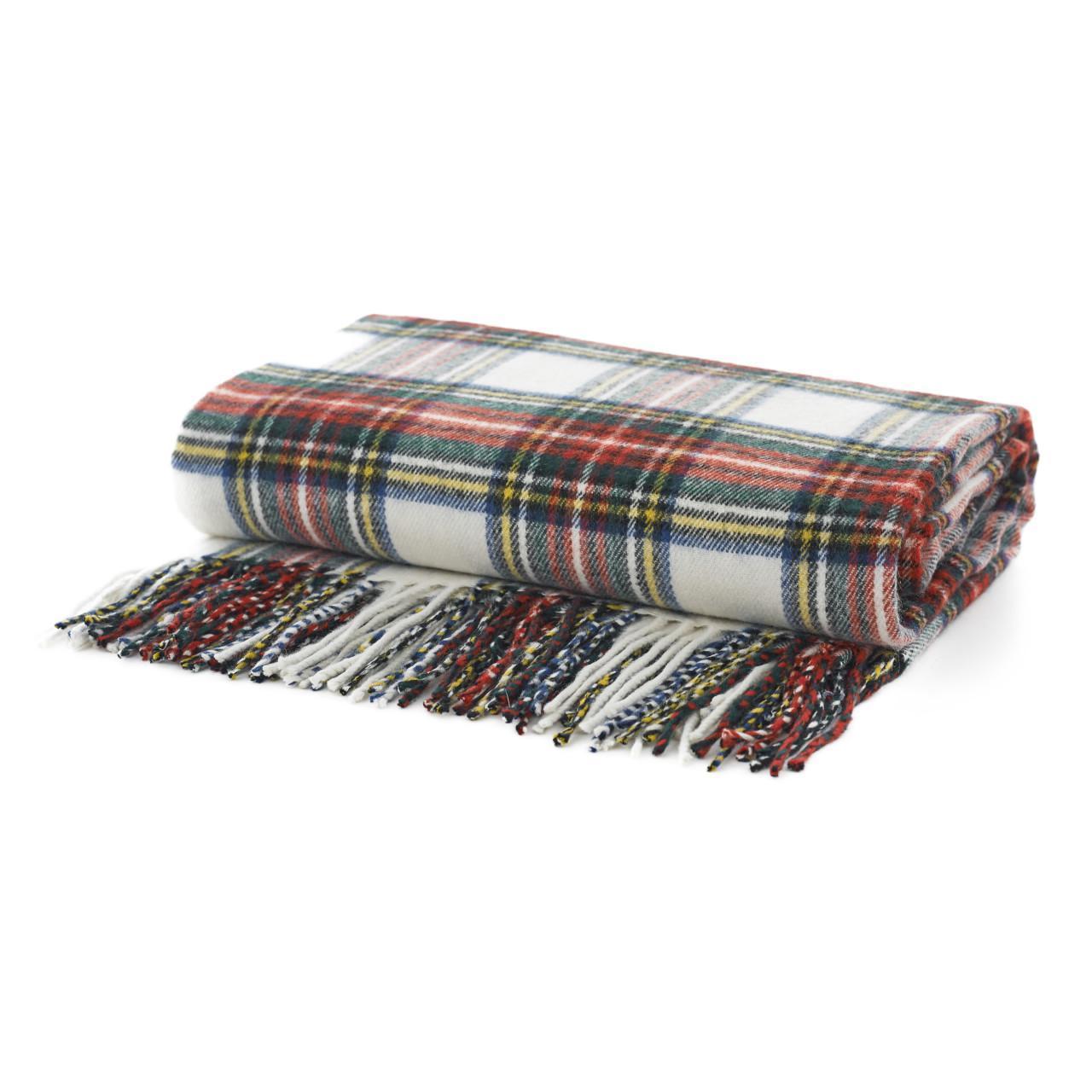 The Lyndon Company Stewart Dress Woven Tartan Throw