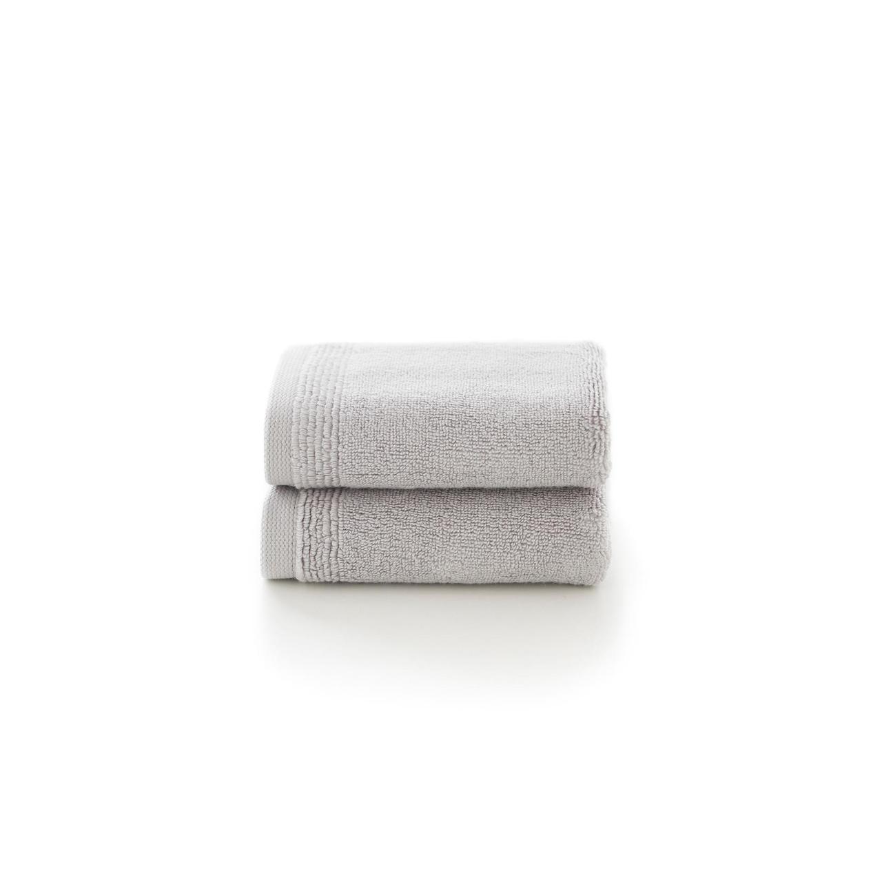 Deyongs Palazzo 800gsm Hotel Luxury Cotton Face Cloth x 2 Silver