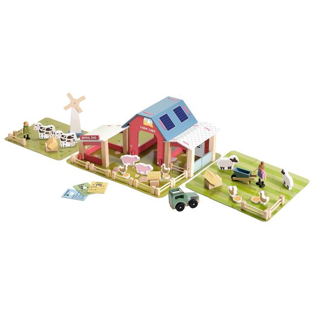 8th Wonder Wooden Farm Set With Tractor 