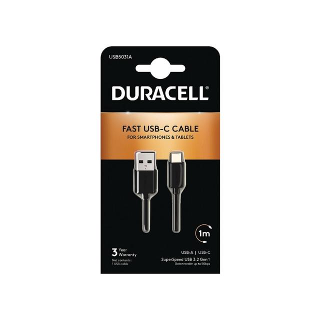 Duracell Sync & Charge Usb 3.0 Cable 1M  