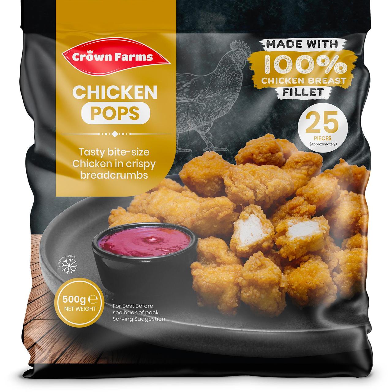 Crown Farms Breaded Chicken Pops