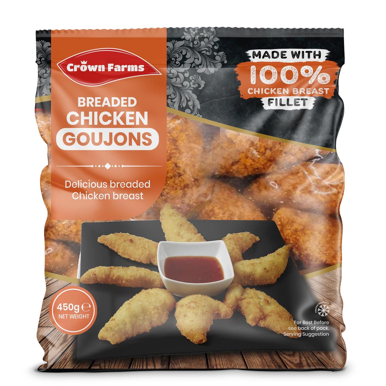 Crown Farms Breaded Chicken Goujons