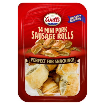 Wall's 14 Mini Pork Sausage Rolls 140g