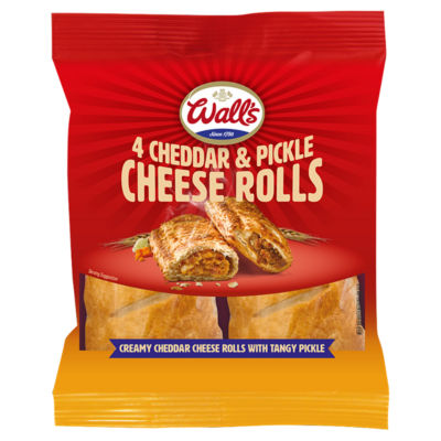 Wall's 4 Cheddar & Pickle Cheese Rolls