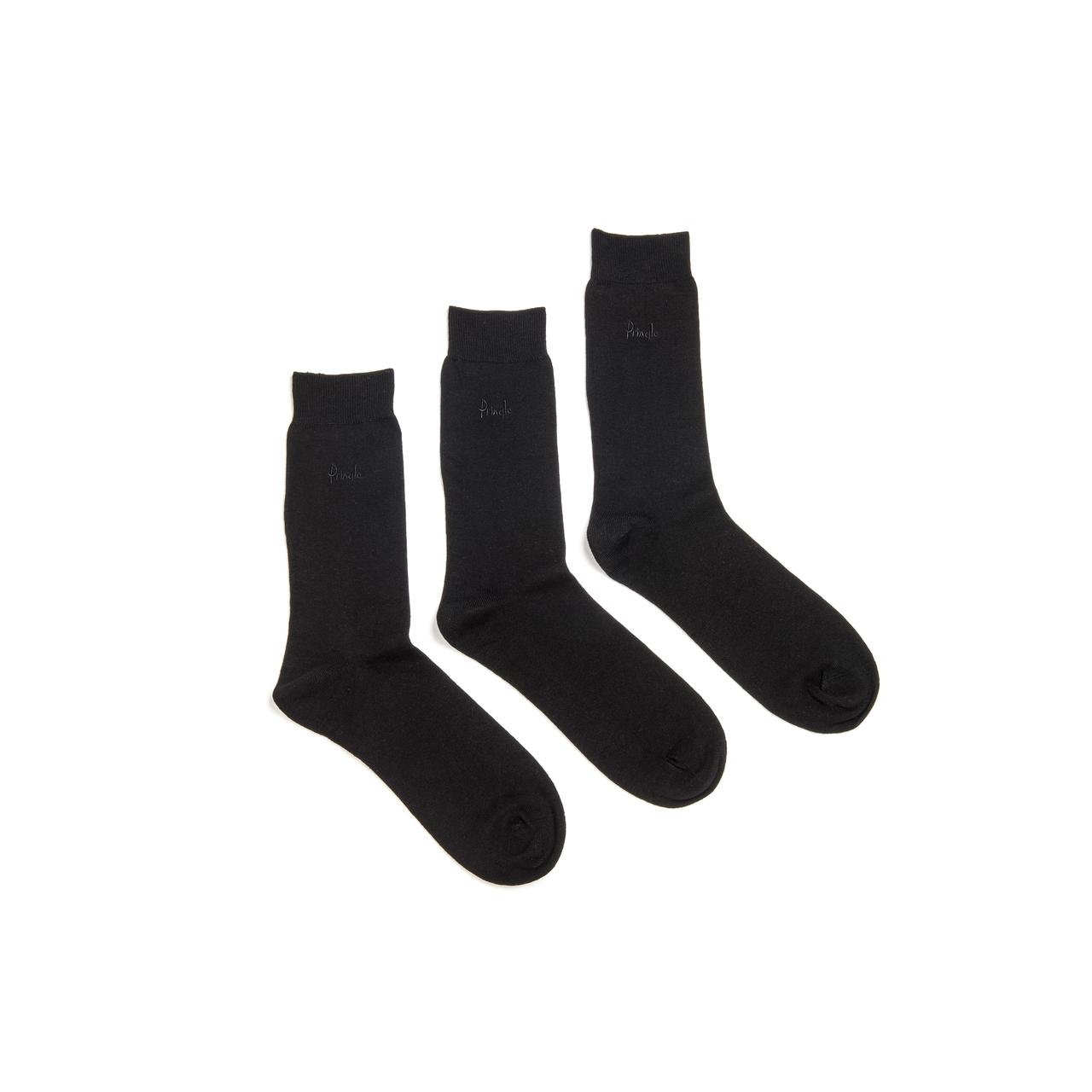 Pringle Mens Plain Socks, Black, Size 7-11