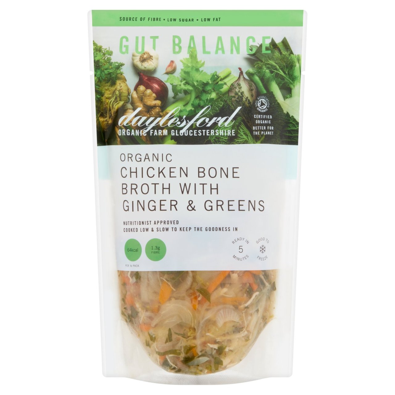 Daylesford Organic Chicken Bone Broth with Ginger & Greens