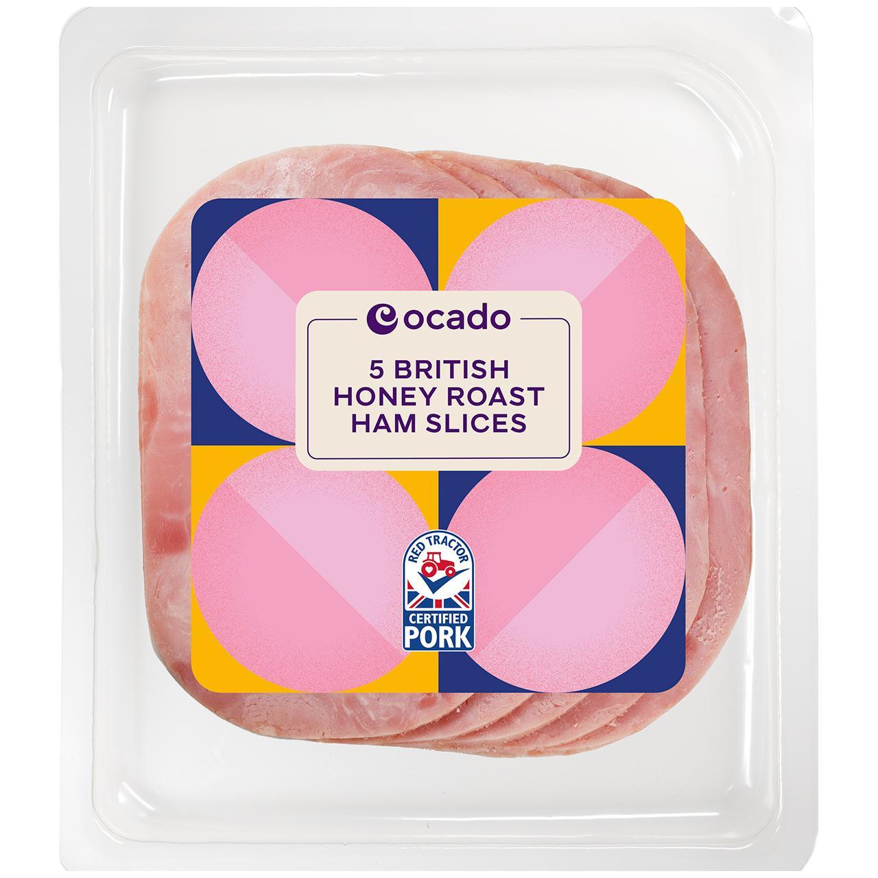 Ocado British Honey Roast Ham 5 Slices No Added Water