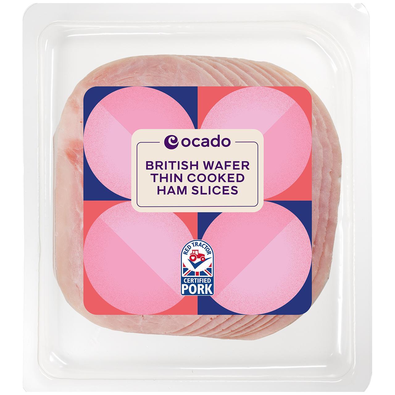 Ocado British Wafer Thin Cooked Ham No Added Water