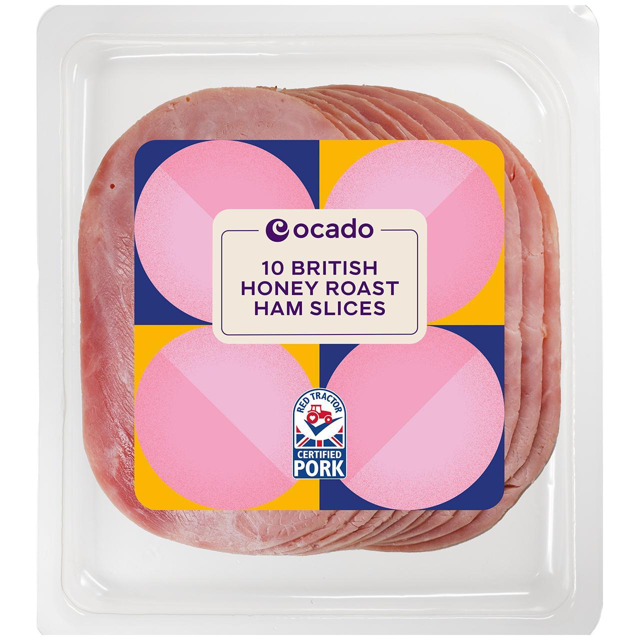 Ocado British Honey Roast Ham 10 Slices No Added Water