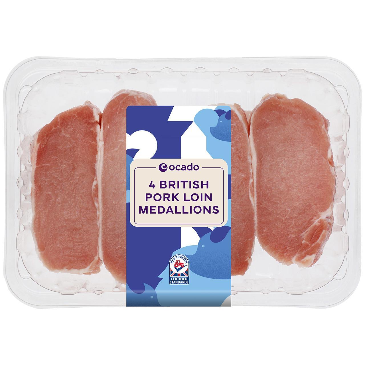 Ocado 4 British Pork Loin Medallions