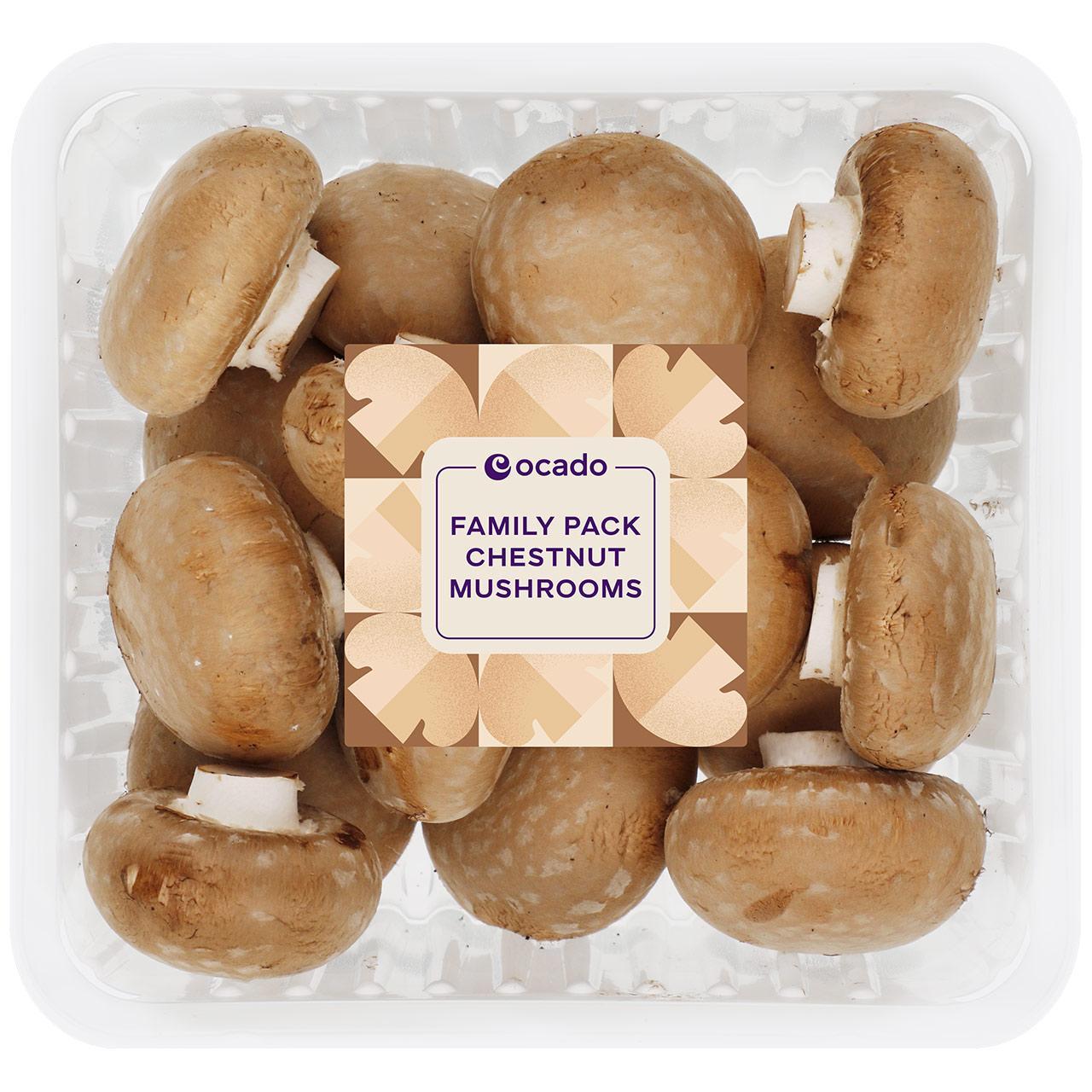 Ocado Family Pack Chestnut Mushrooms