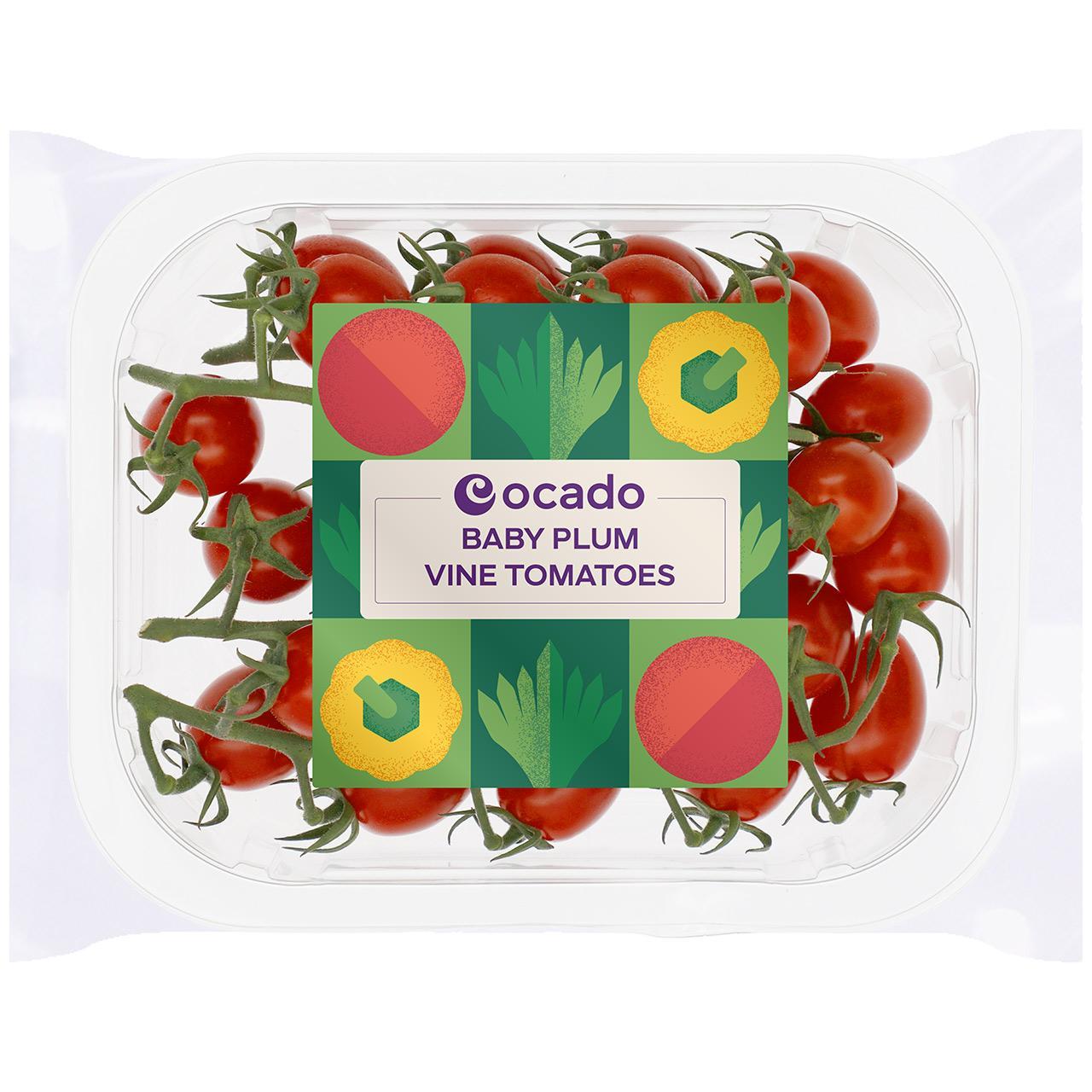 Ocado Baby Plum Tomatoes On The Vine