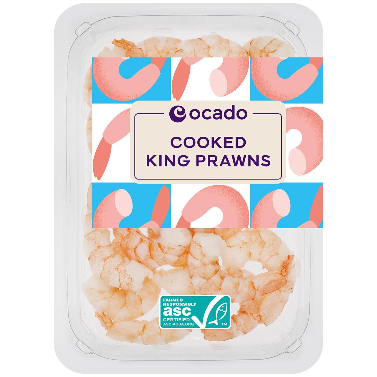 Ocado ASC Cooked King Prawns