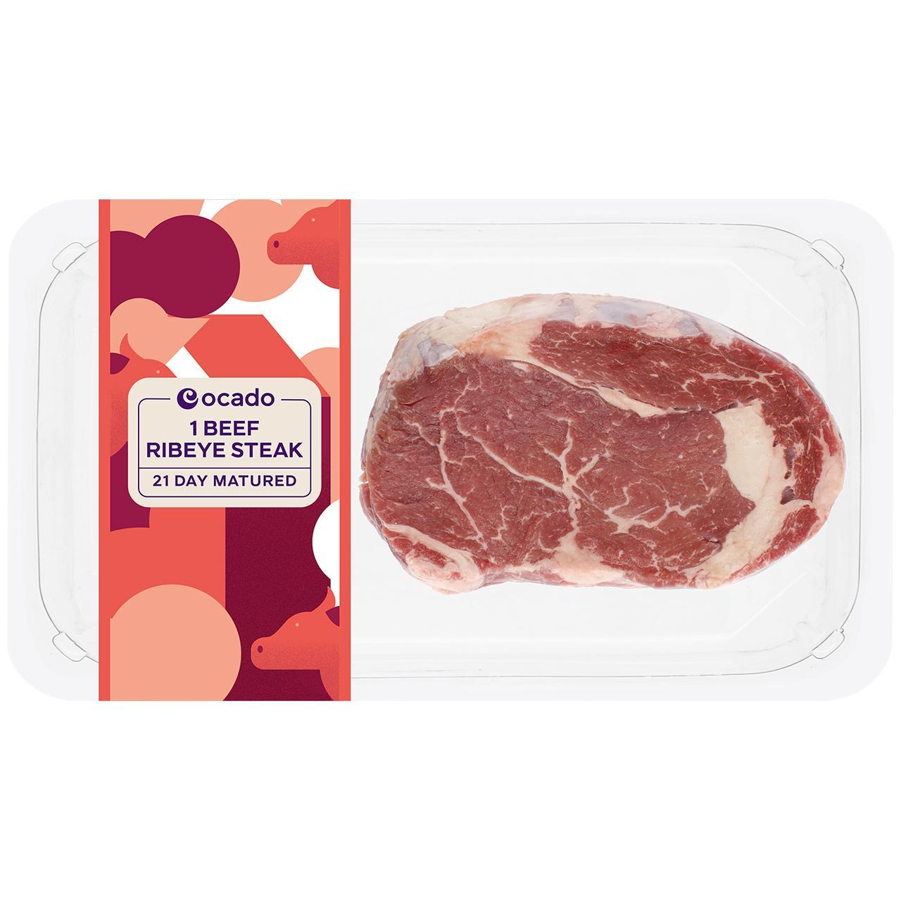 Ocado 1 Beef Ribeye Steak