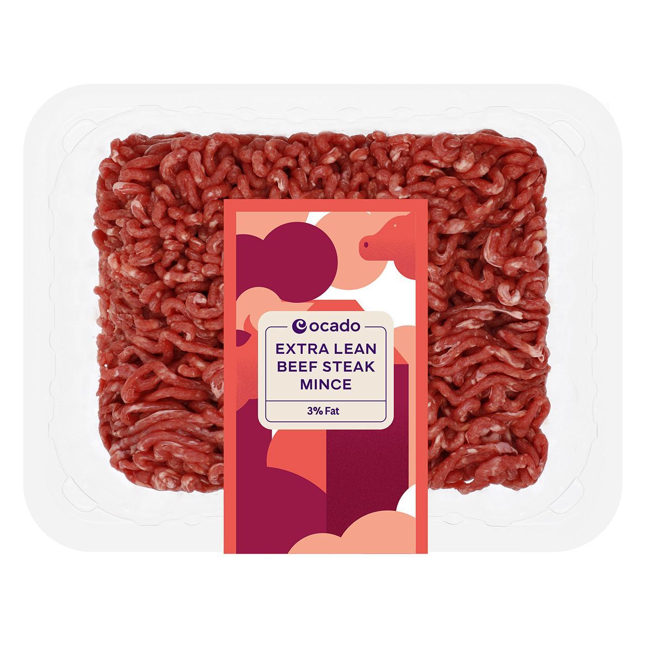 Ocado Extra Lean Beef Steak Mince 3% Fat