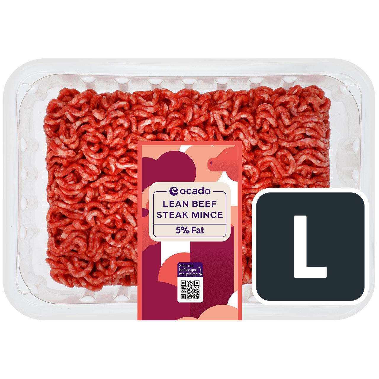 Ocado Lean Beef Steak Mince 5% Fat