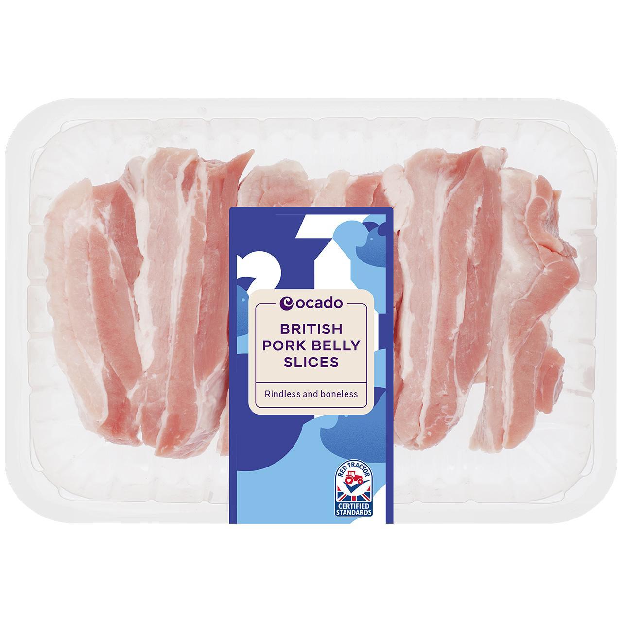 Ocado British Pork Belly Slices