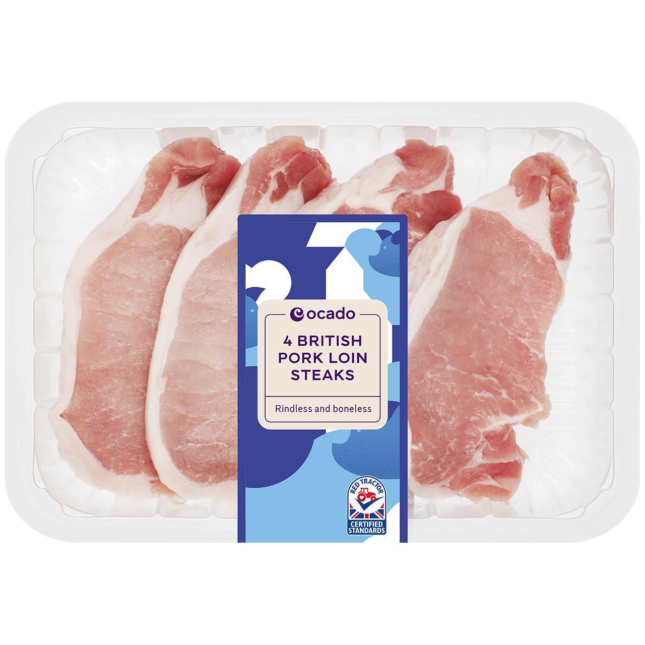 Ocado 4 British Pork Loin Steaks