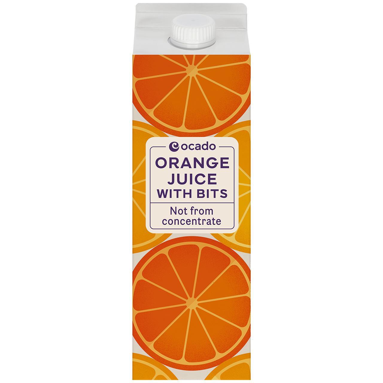 Ocado Orange Juice with Bits Not From Concentrate