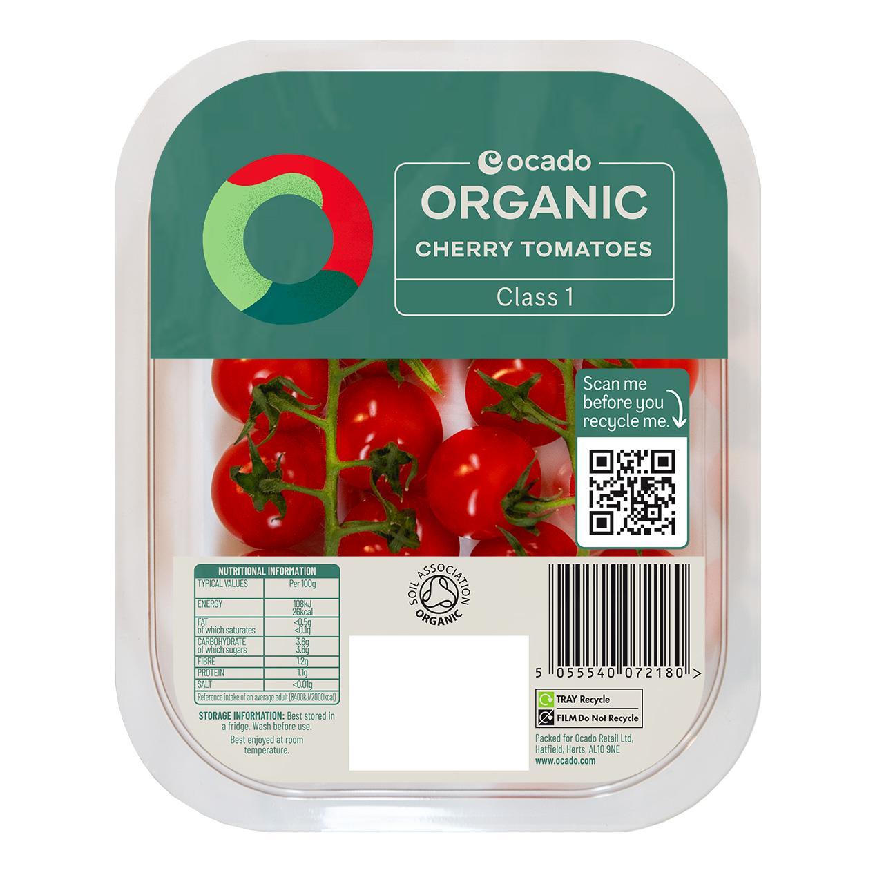 Ocado Organic Cherry Tomatoes on the Vine