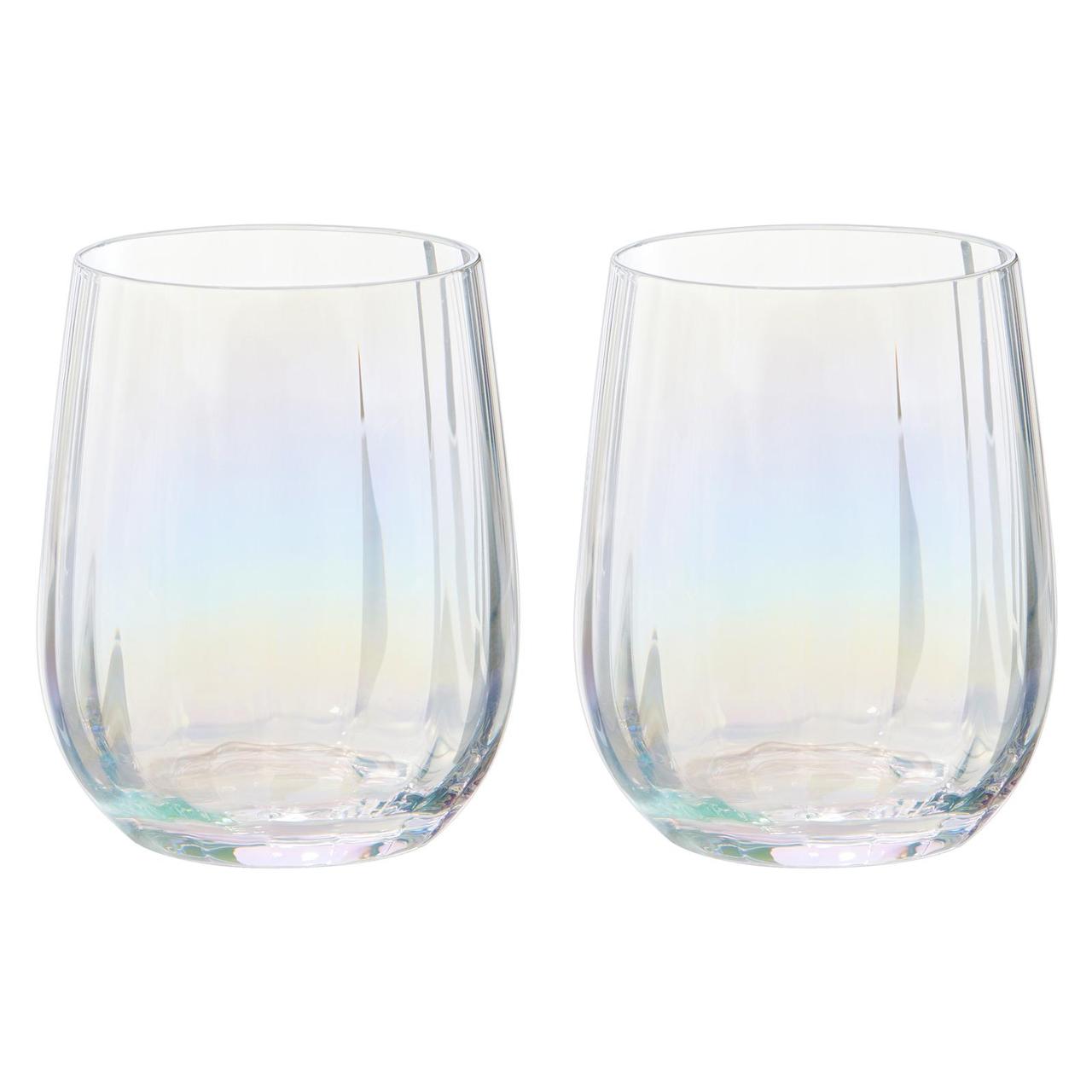 Anton Studio Designs, Palazzo Tumblers, Set of 2, 400ml, Lustre 