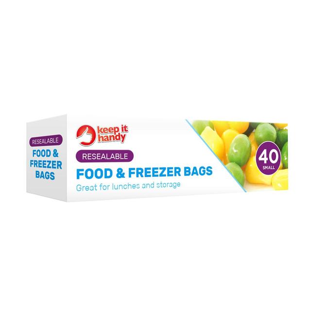 Keep It Handy Resealable Food & Freezer Bags  40 per pack