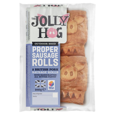 The Jolly Hog 2 Proper Sausage Rolls 240g