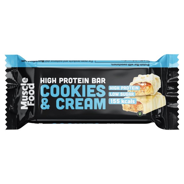 Musclefood High Protein Bar Cookies & Cream  45g