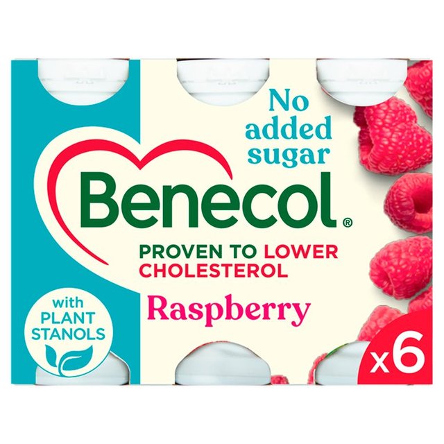 Benecol Cholesterol Lowering Yoghurt Drink Raspberry No Added Sugar