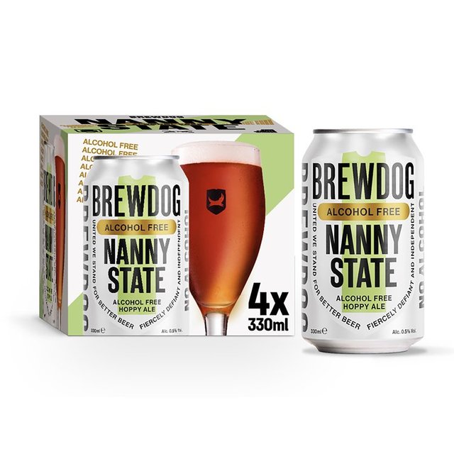 Brewdog Nanny State Alcohol Free Hoppy Ale 4 X 330ml