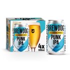 BrewDog Punk Alcohol Free Beer Cans  4 x 330ml